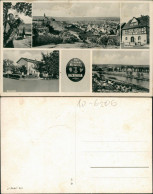 Ansichtskarte Nackenheim MB: Bahnhof, Stadt, Rathaus 1934 - Other & Unclassified