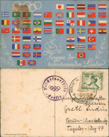 Ansichtskarte Berlin Olympische Sommerspiele - Die Flaggen 1936  Gel. Sondermarke Und Stempel - Other & Unclassified