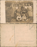 Soziales Leben: Familienfoto Mit Erwachsenen U. Kindern 1920 Privatfoto - Gruppi Di Bambini & Famiglie