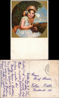 Künstlerkarte Gemälde Kunstwerk: DELILA Mädchen Mit Trauben 1949 - Malerei & Gemälde