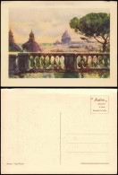 Cartoline Rom Roma Panorama-Ansicht Roma Dal Pincio (Künstlerkarte) 1960 - Autres & Non Classés