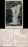 Friedrichroda Wasserfall Im Kühlen Tal 1943  Gel. Feldpoststempel WK2 - Friedrichroda