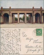 Ansichtskarte Karlsruhe Stadtgarten - Eingang 1925 - Karlsruhe