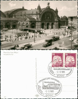 Ansichtskarte Frankfurt Main Bahnhof,   1985  Gel. Sonderstempel Eisenbahnfest - Frankfurt A. Main