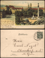 Ansichtskarte Stuttgart Altes Schloss Mit Schlossplatz 1901 - Stuttgart