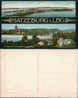 Ansichtskarte Ratzeburg 2-Bild-Ansicht Vom Wasserturm & St. Georgsberg 1910 - Other & Unclassified