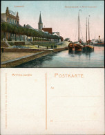 Emmerich (Rhein) Rhein Promenade Hotel Kaiserhof, Schiffe Anlegestelle 1910 - Emmerich