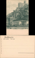 St. Goarshausen Burg Katz Rhein Ufer Mit Stadt Hotel Restaurant 1900/1904 - Sonstige & Ohne Zuordnung