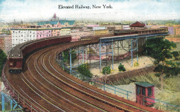 CPA Elevated Railway,New York      L2961 - Transports