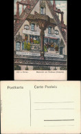 Ansichtskarte Ulm A. D. Donau Rathaus - Malereien Ostseite 1909 - Ulm