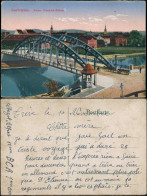 Saarbrücken Kaiser-Friedrich-Brücke, Kutsche, Brückenkopf 1916 - Saarbrücken