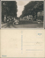 Ansichtskarte Krefeld Crefeld Ostwall LItfasssäule Autos 1932 - Krefeld