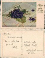 Ansichtskarte  Geburtstag Gold Feilchenstrauss 1932 - Birthday