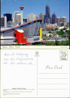 Postcard Calgary Panorama Mit Saddledome Stadion Und Funkturm 1990 - Autres & Non Classés