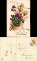 Glückwunsch Namenstag Fauna Pflanzen Blumen Motiv 1927  Stempel 18.03.1927 - Autres & Non Classés