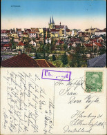 Postcard Chrudim Crudim Panorama  Gesamtansicht 1918 Zensurstempel "Überprüft" - Tchéquie