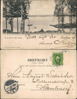 Postcard Arvika Vy Af Arvika Fran Sundet Fernansicht Mit See 1904 - Suède