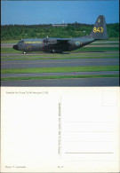 Ansichtskarte  Swedish Air Force Tp 84 Hercules C-130 Flugzeuge Militär 1981 - Ausrüstung