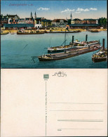 Ludwigshafen Rhein Hafen Partie Mit Frachtschiffen Schiffsverkehr 1910 - Ludwigshafen