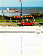 Ansichtskarte  Pegwell Bay, Viking Ship & Luftkissenboot Hovercraft 1970 - Autres & Non Classés
