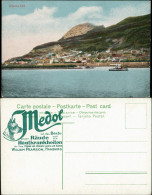 Postcard Gibraltar Panorama Ansicht Von See Aus Richtung Felsen 1910 - Gibraltar