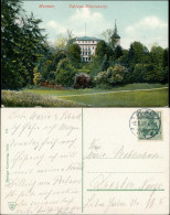 Weimar Partie Am Schloss Ettersburg, Castle Postcard 1909  Stempel WEIMAR - Weimar