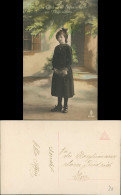 Glückwunsch - Konfirmation Junges Mädchen Fotokunst Coloriert 1920 - Autres & Non Classés
