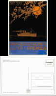 Repro-Postkarte Norddeutscher Llyod Bremen Linie Indien-China-Japan 1990 - Steamers
