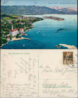 Bad Schachen-Lindau (Bodensee) Panorama See Partie Blick Gegen Alpen 1921 - Andere & Zonder Classificatie