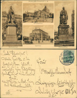 Frankfurt Am Main Stadtteilansichten, Schauspielhaus Schiller Denkmal 1913 - Frankfurt A. Main