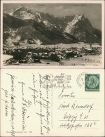 Ansichtskarte Garmisch-Partenkirchen Zugspitze,b Bergpanorama 1938 - Garmisch-Partenkirchen