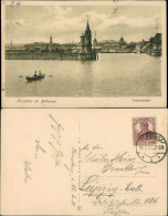 Ansichtskarte Konstanz Hafen-Einfahrt, Ruderboote Mit Leuten 1922 - Konstanz