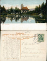 Bad Salzbrunn Szczawno-Zdrój Kurpark, Schwedenteich, Bad Salzbrunn 1908 - Schlesien