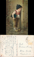 KAULBACH Künstlerkarte Gemälde "Drückeberger" Kind Schwänzt Schule 1949/1920 - Peintures & Tableaux