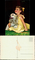 Menschen Soziales Leben Kinder: Mädchen Im Kleid Mit Hund 1960 - Abbildungen