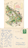 Ansichtskarte Usedom Landkarten-Ansichtskarten: Insel Usedom 1968 - Autres & Non Classés
