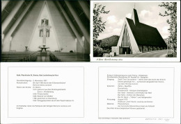 Bad Lauterberg Im Harz Kath. Pfarrkirche Benno Info-Klappkarte (2-teilig) 1979 - Bad Lauterberg