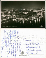 Postcard Stockholm Stadt Bei Nacht 1954 - Suède