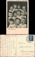Ansichtskarte  DIE OPTIMISTEN Kinder Fotografie, Kleinkinder Humor 1951 - Abbildungen