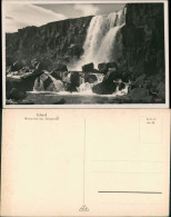 Postcard Thingvellir Þingvellir Umland Wasserfall 1930 - Iceland
