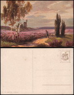 Ansichtskarte  Windmühlen Windmill Schäfer Birken Stimmungsbild 1912 - Non Classés