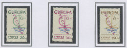 Chypre - Cyprus - Zypern 1966 Y&T N°SP262 à 264 - Michel N°MT270 à 272 *** - EUROPA - Ungebraucht