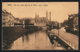 AK Gand, Vue Du Canal Pris De S. Pierre Avec L`Eglise  - Sonstige & Ohne Zuordnung
