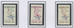 Europa CEPT 1966 Chypre - Cyprus - Zypern Y&T N°SP262 à 264 - Michel N°MT270 à 272 *** - 1966