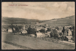 AK Erlbach I. V. Am Elstergebirge, Teilansicht Mit Kirche  - Bad Elster