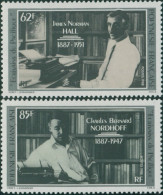 French Polynesia 1988 Sc#476-477,SG526-527 Nordhoff And Hall Writers Set MNH - Sonstige & Ohne Zuordnung