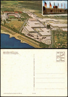 Düsseldorf Rhein-Stadion Und Messegelände Vom Flugzeug Aus, Luftaufnahme 1970 - Duesseldorf