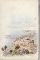 EZE : Aquarelle  De LESSIEUX - Eze