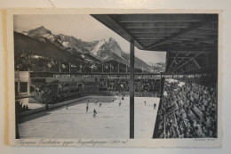 Cpa Bords Dentelés Olympia Eisstadion Gegen Jugspitzegruppe 2964 M - MAY04 - Garmisch-Partenkirchen