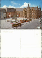 Ansichtskarte Düsseldorf Rathausplatz, Verkaufsstände Am Denkmal 1970 - Düsseldorf